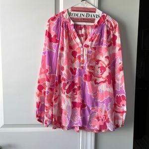 Lilly Pulitzer Silk Elsa Top Size Small
